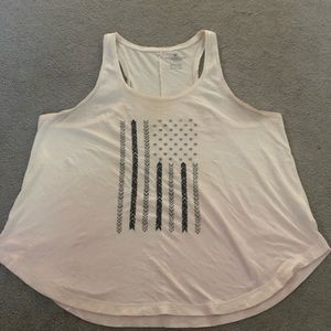 White American flag tank